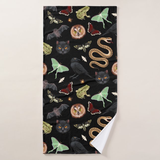 Halloween - Funny Bathroom Towels  Badehandtuch (Badehandtuch)