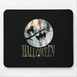 Halloween Funny Cat Halloween Geburtstag Mousepad
