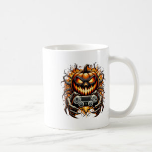 Halloween Funny Gamer Gaming Pumpkin Boy Funny Tri Kaffeetasse