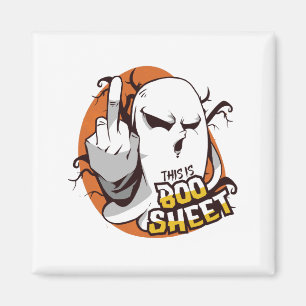 Halloween Funny Ghost Sprichwort für Boo Lover Magnet