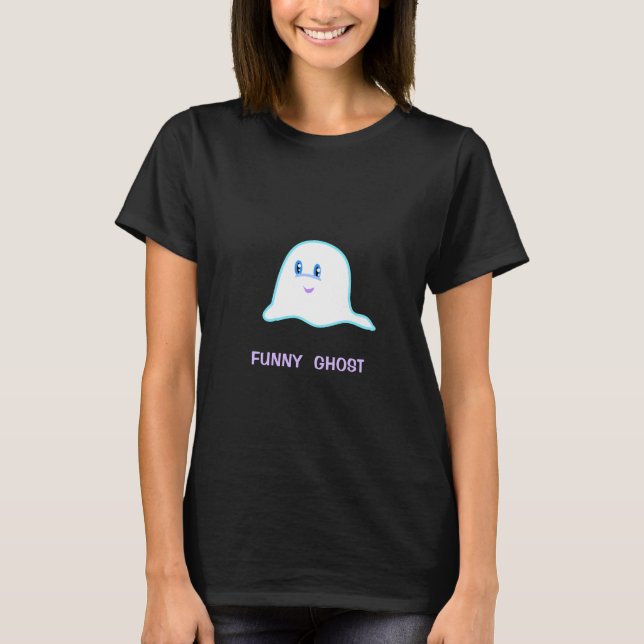 Halloween Funny Ghost T-Shirt (Vorderseite)