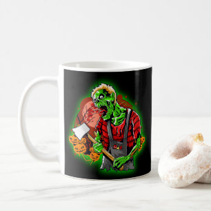 Halloween Funny Green Zombie Kaffeetasse
