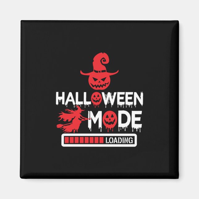 Halloween Funny Halloween Mode Laden Geburtstag Magnet (Vorne)