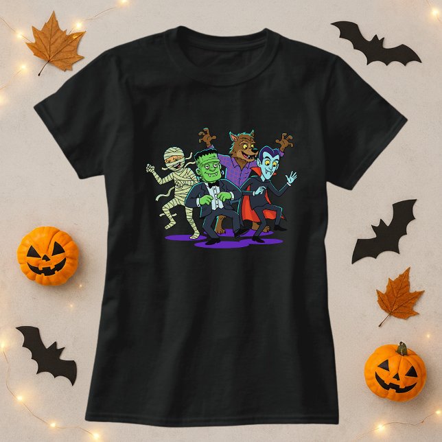 Halloween Funny Mismatch Monster T-Shirt (Von Creator hochgeladen)