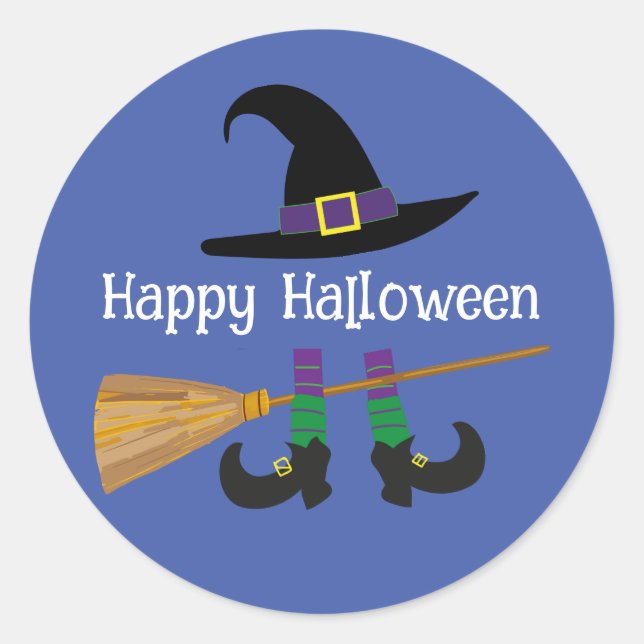 Halloween Funny Niedlich Witz Runder Aufkleber (Vorderseite)