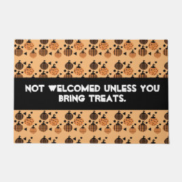 Halloween Funny Quote Confetti | Retro Pumpkins Fußmatte