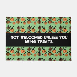 Halloween Funny Quote Confetti | Retro Pumpkins Fußmatte