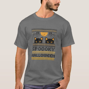 Halloween Funny Scart Katzen Halloween Spoooky T-Shirt