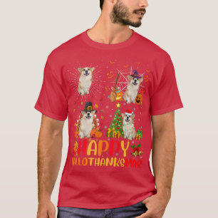 Halloween Funny Welsh Corgi Dog Hallotha T-Shirt