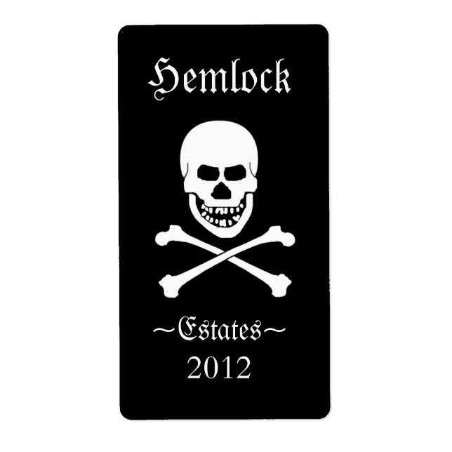 Halloween Funny Wine Flasche (Vorne)