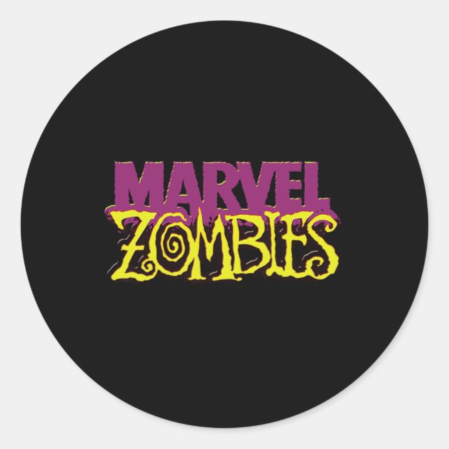 Halloween für das Offizielle Farblogo von Marvel Z Runder Aufkleber (Vorderseite)