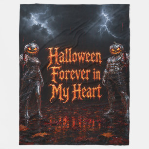 Halloween für immer in meinem Herzen Gothic Kürbis Fleecedecke