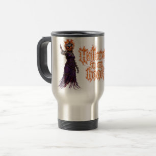 Halloween für immer in meinem Herzen Gothic Kürbis Reisebecher