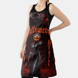 Halloween für immer in meinem Herzen Gothic Kürbis Schürze