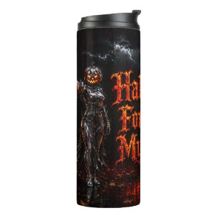 Halloween für immer in meinem Herzen Gothic Kürbis Thermosbecher