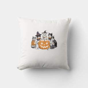 Halloween für Katzen Süße Kätzchen Geist Skelett L Kissen