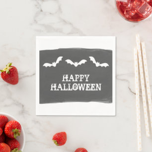 Halloween für Schwarz-weiße Wasserfarben Serviette