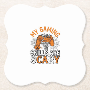 Halloween-Gamer-Fähigkeiten sind schreckliches Vin Untersetzer