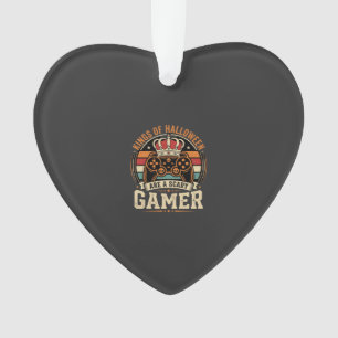 Halloween Gamer King Retro-Controller-Design Ornament