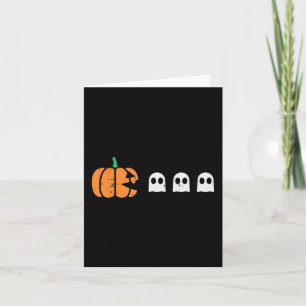 Halloween Gamer Pumpkin Eating Ghost Costume Men B Karte