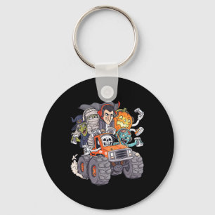 Halloween Gamer Skeleton Zombie Monster Truck Boys Schlüsselanhänger