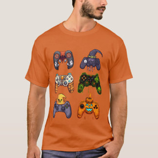 Halloween Gaming-Controller-Junge T-Shirt