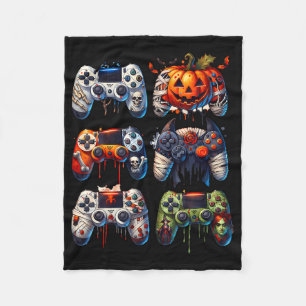 Halloween Gaming Controller Mummy Skeleton Zombie Fleecedecke