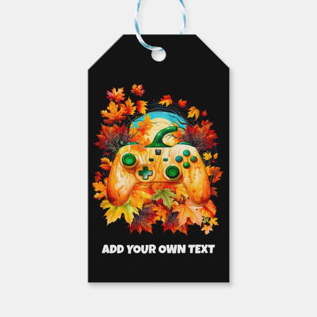 Halloween Gaming, Pumpkin Controller, Horror Geschenkanhänger (Vorderseite)