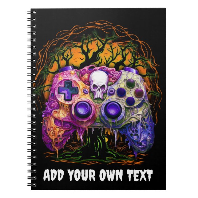 Halloween Gaming, Spooker Controller, Gamer-Kostüm Notizblock (Vorderseite)