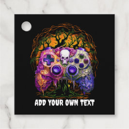 Halloween Gaming, Spooker Controller, Lila Orange Geschenkanhänger