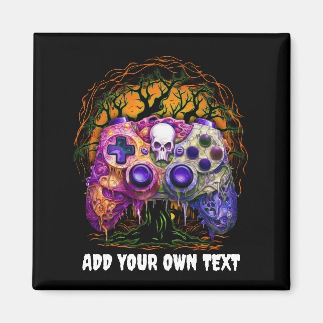 Halloween Gaming, Spooker Controller, Skull Gamer Magnet (Vorne)