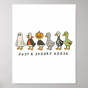 Halloween-Gans einfach gruselig lustige Halloween- Poster