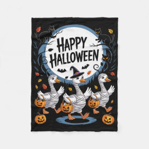 Halloween Gans Happy Haloween Gans Fleecedecke