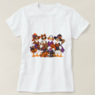 Halloween-Gänse-Trupp-Outfit Hexen-Gänse Gruselig T-Shirt
