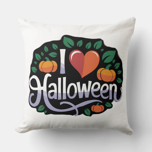Halloween Garden Throw Kissen: Spookes neues Model Kissen (Vorderseite)