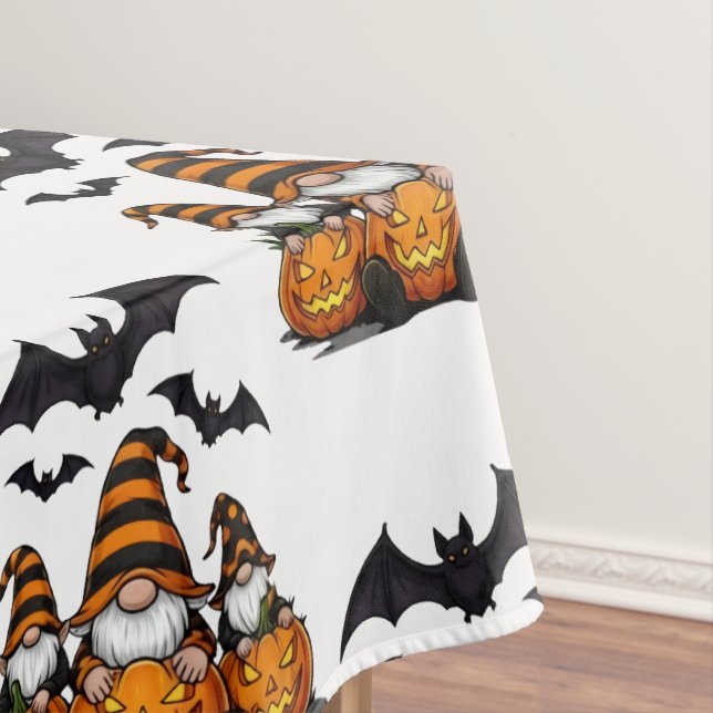 Halloween-Gartenzwerg-Tischdecke Tischdecke (Beispiel)