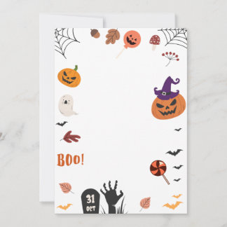 Halloween Gast, Halloween Card Einladung