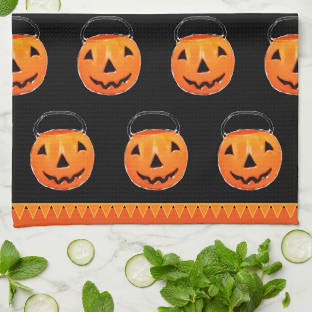Halloween-Gastgeschenk-Dekoration Geschirrtuch (Gefaltet)