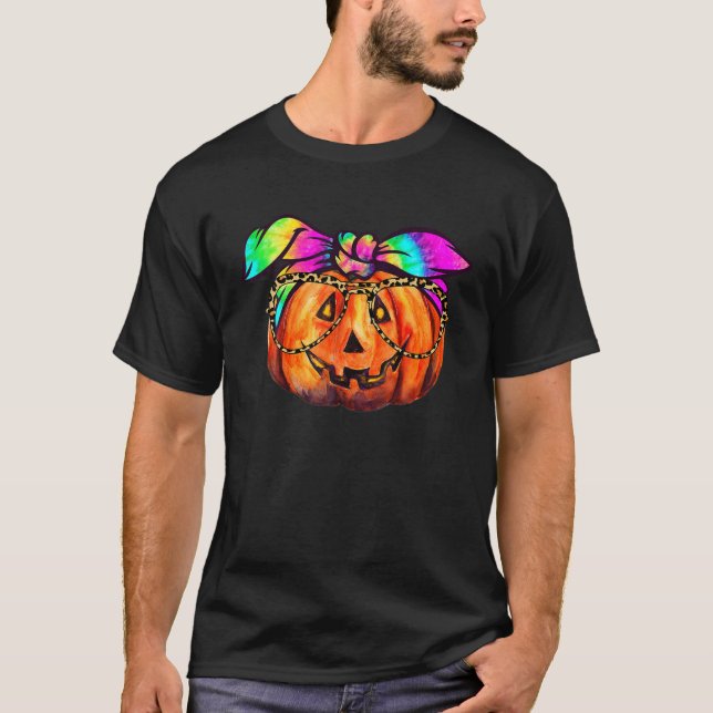 Halloween Gay Lesbians Pride Pumpkin LGBT Pride Fu T-Shirt (Vorderseite)