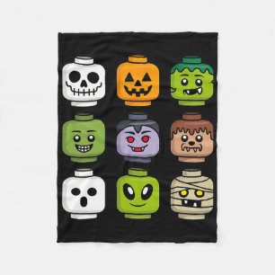 Halloween Gebäude Brick Head Pumpkin Ghost Zombie Fleecedecke