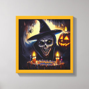 Halloween - Geburtstag 7 Leinwanddruck