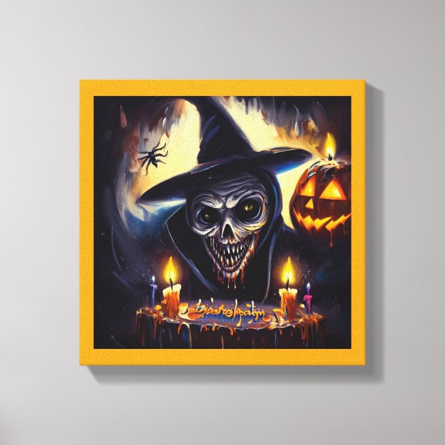 Halloween - Geburtstag 7 Leinwanddruck (Vorderseite)