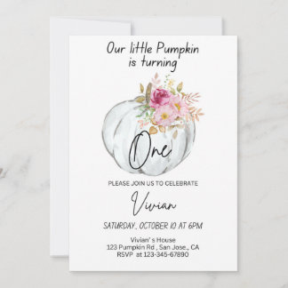 Halloween Geburtstag Einladung Pumpkin Einladung B