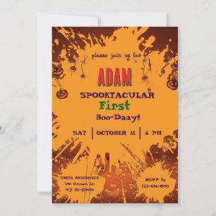 Halloween Geburtstag Kinderparty Halloween  Einladung