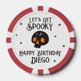 Halloween Geburtstag "Lasst uns was ausmachen" Sch Pokerchips