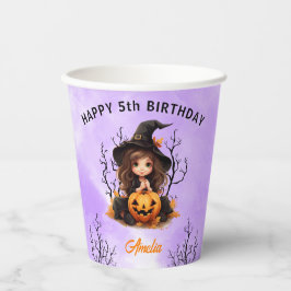 Halloween Geburtstag Niedliche Hexenpapier-Cups Pappbecher
