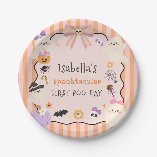 Halloween Geburtstag Spooktacular Pappteller  (Vorderseite)