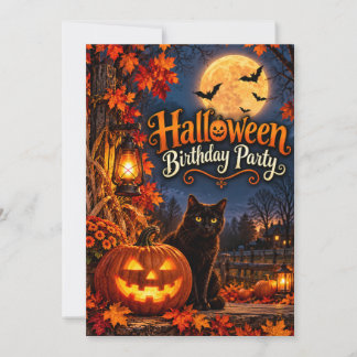 Halloween-Geburtstags-Einladung Einladung