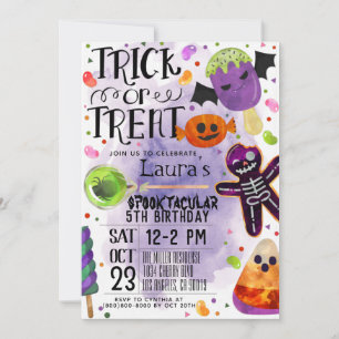 Halloween-Geburtstagseinladung Einladung