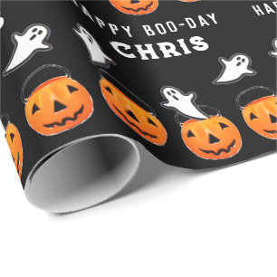 Halloween Geburtstagsgeschenk Geschenkpapier